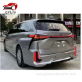 Sienna 2022+ front bumper lip with lights bodykit